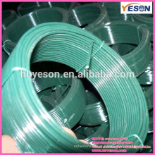 Plástico cobrir fio de ferro vinculativo / fio de metal pvc verde 100kg / fio de ferro plástico 2,5 milímetros